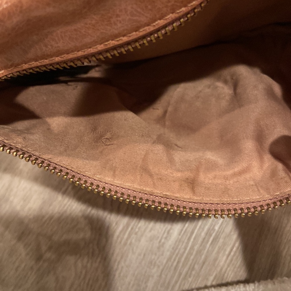 Anthropologie Blush Ada Faux Leather Woven Crossbody Bag - Picture 4 of 7